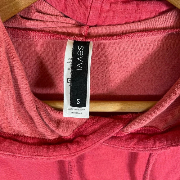 Women’s SAVVI cropped hoodie sweatshirt size small - Picture 3 of 4